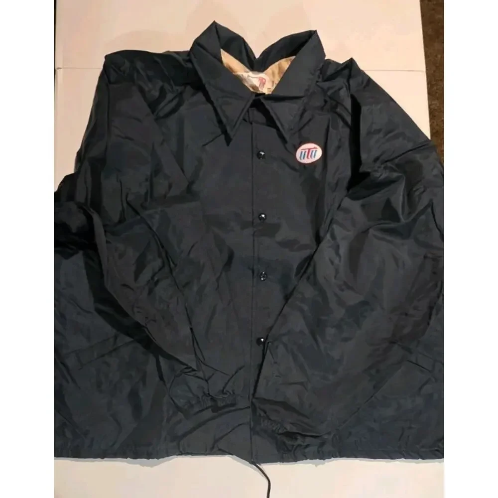 Vintage King Louie Black Jacket United Transportation Union Made in the USA 4XL